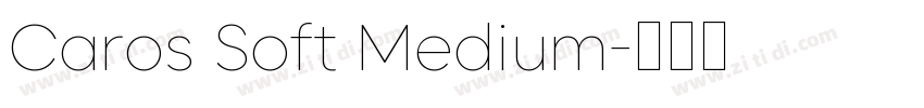 Caros Soft Medium字体转换